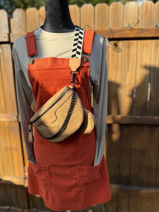 Corduroy overall dress